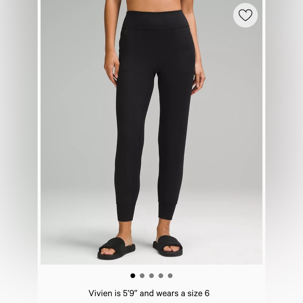 Lululemon Align high rise joggers in black size 10